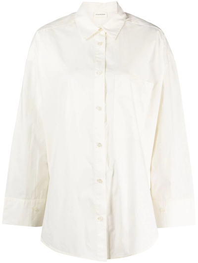 Shop By Malene Birger Derris Organic Cotton Shirt In White
