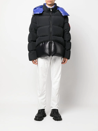 Shop Moncler Achill Padded-design Jacket In Black