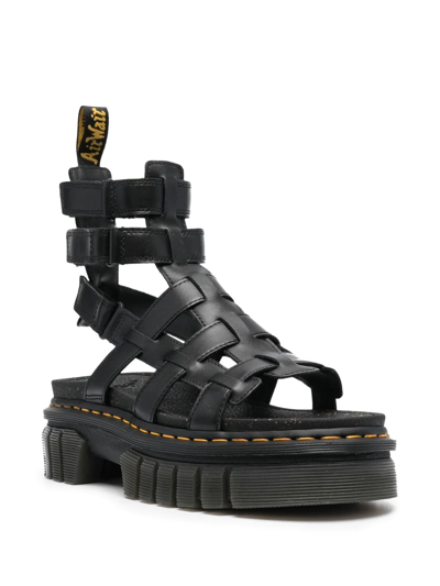 Shop Dr. Martens' Ricki Platform Caged Sandals In Black