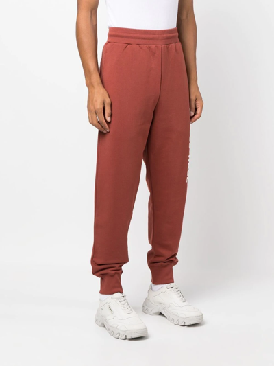 Shop A-cold-wall* Essential Logo-print Track Pants In Red
