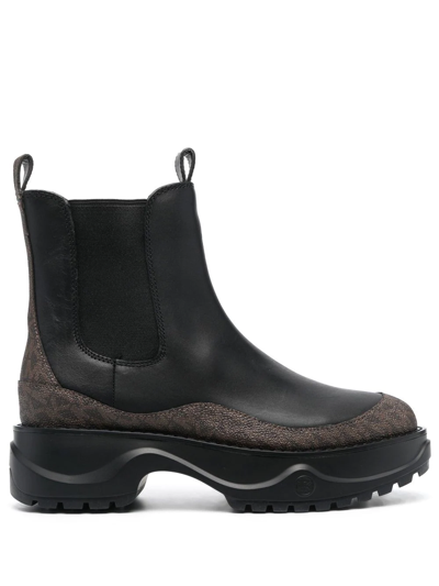 Shop Michael Michael Kors Dupree 45mm Chunky Boots In Black