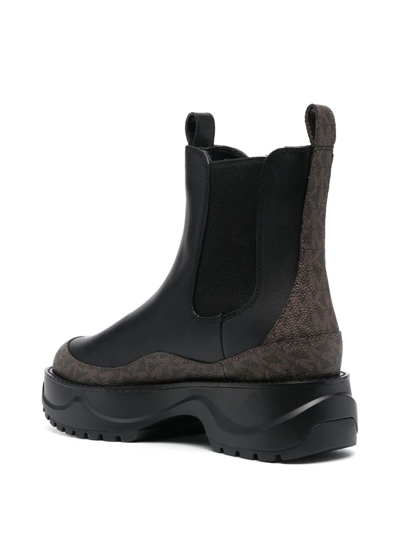 Shop Michael Michael Kors Dupree 45mm Chunky Boots In Black
