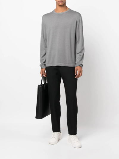 Shop Massimo Alba Larry Wool Jumper In Grey