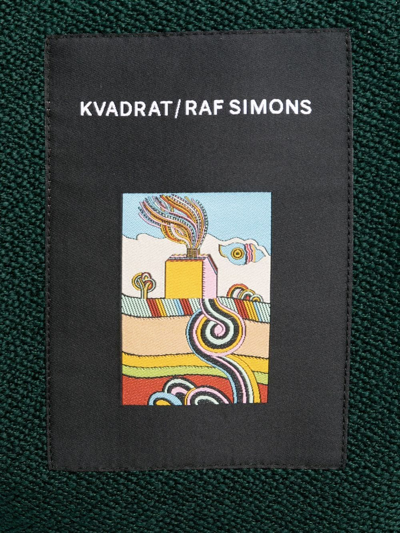 Shop Kvadrat X Raf Simons Vidar Logo-patch Tote Bag In Green