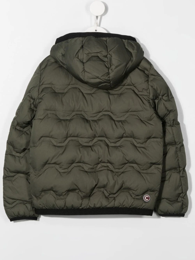 Shop Colmar Down-feather Hooded Jacket In Green