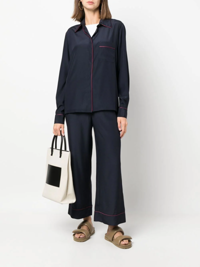 P.a.r.o.s.h Classic Long-sleeved Shirt In Blue