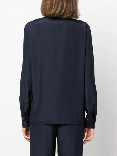 P.a.r.o.s.h Classic Long-sleeved Shirt In Blue