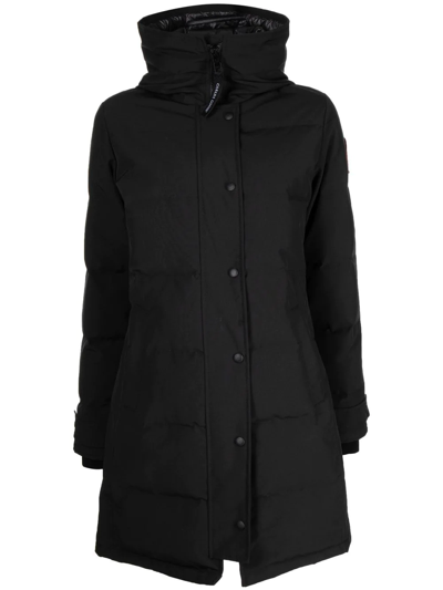Shop Canada Goose Shelburne Parka Coat In Black