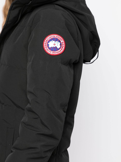 Canada Goose Shelburne Quilted Coyote Fur-trim Parka In Black