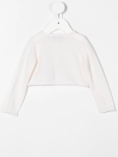 Il Gufo Wool Button-fastening Cardigan In White
