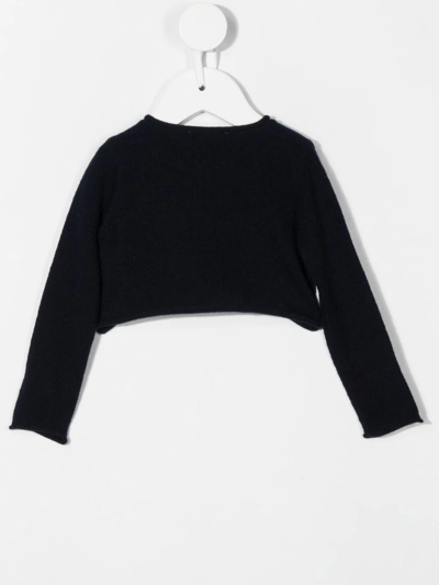 Il Gufo Button-down Fitted Cardigan In Blue