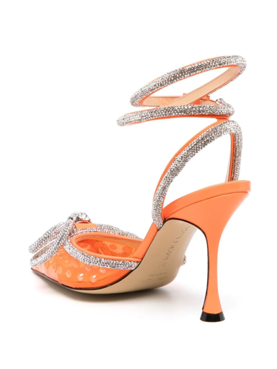 Mach&mach Crystal-embellished Pumps In Orange