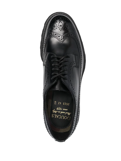Doucal's Lace-up Leather Brogues In Black
