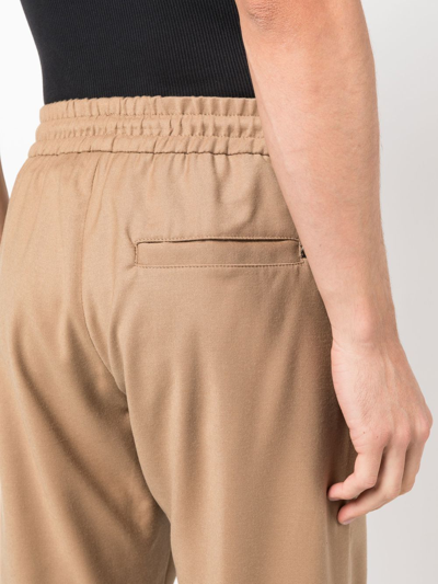 Shop Dondup Drawstring-waist Trousers In Neutrals
