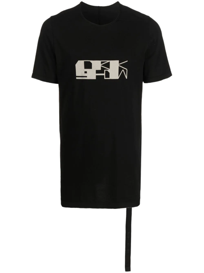 Shop Rick Owens Drkshdw Logo-print T-shirt In Black