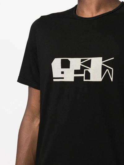 Shop Rick Owens Drkshdw Logo-print T-shirt In Black
