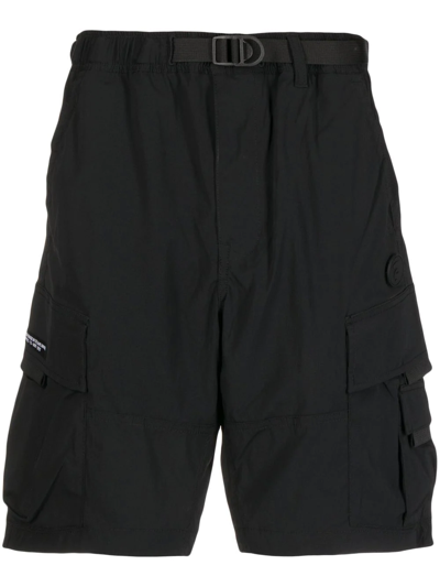 Shop Aape By A Bathing Ape Logo-patch Cargo Shorts In Black