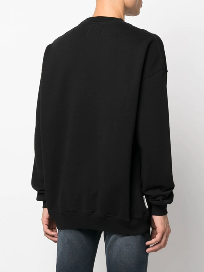 Autry Graphic-print Cotton Sweatshirt In Black