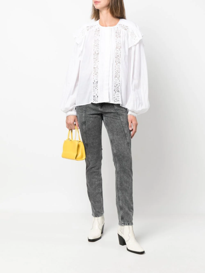 Isabel Marant Panelled Skinny Jeans In 02gy Grey