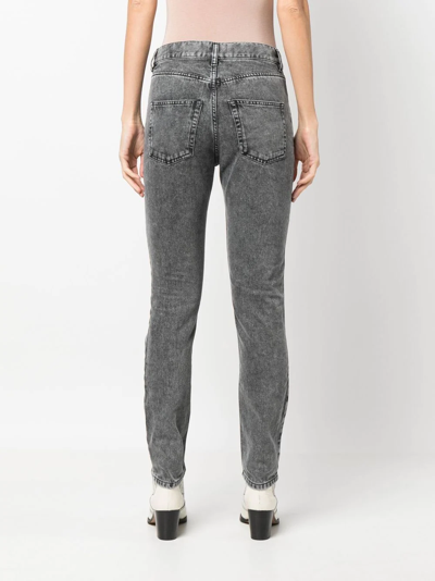 Isabel Marant Panelled Skinny Jeans In 02gy Grey