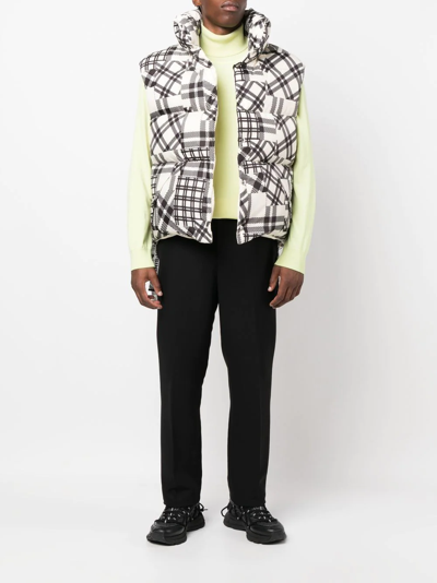 Khrisjoy Check-pattern Padded Gilet In White