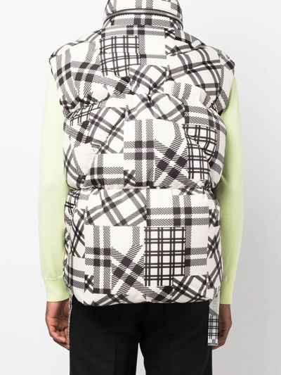 Khrisjoy Check-pattern Padded Gilet In White