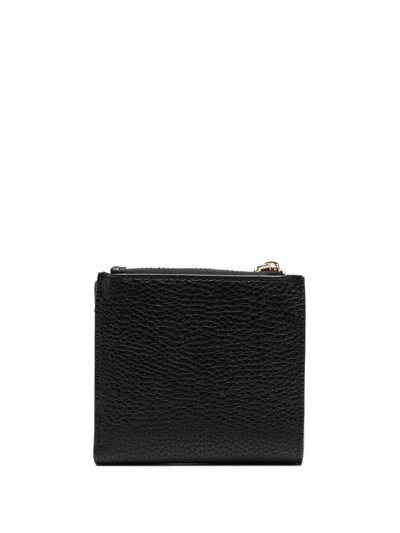 Shop Versace Jeans Couture Logo-buckle Wallet In Black