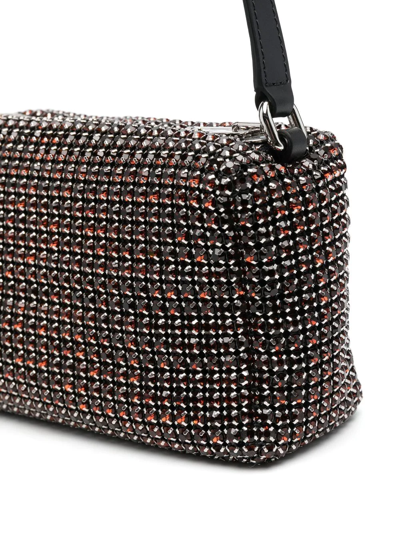Shop Alexander Wang Heiress Crystal-embellished Mini Bag In Brown