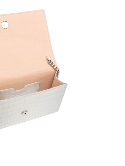 Alexander Mcqueen Small Skull Shoulder Bag In White