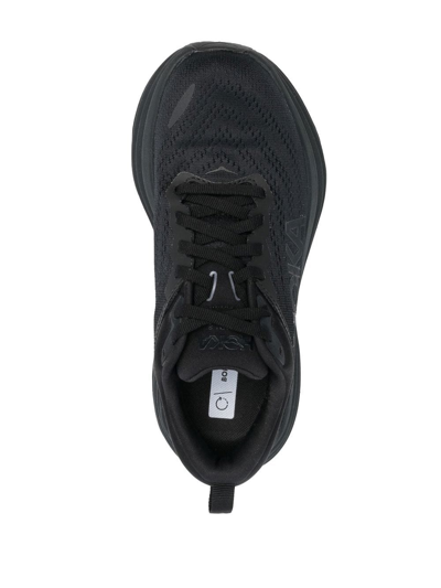 Shop Hoka One One Bondi 8 Running Sneakers In Black