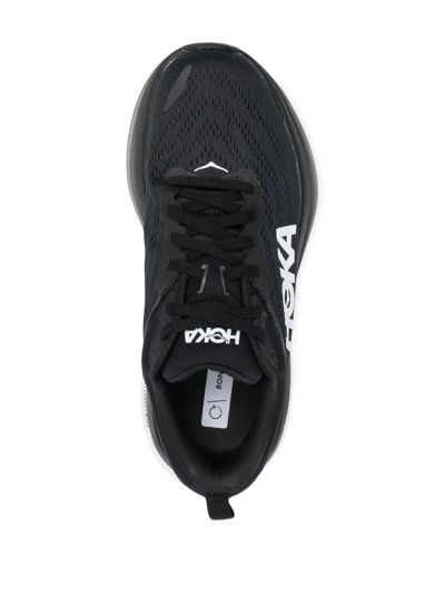 Hoka Bondi 8 Mesh-knit Sneakers In Black