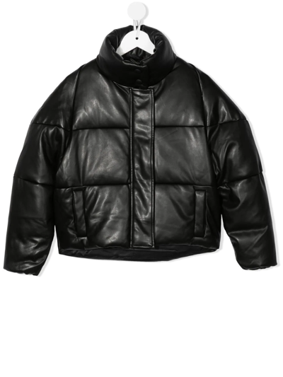 Shop Apparis High-neck Puffer Jacket In Black