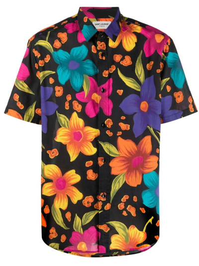 Shop Saint Laurent Saint L Au Rent Men's  Multicolor Other Materials Shirt In Multi-colored