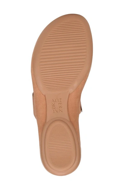 Shop Naturalizer Genn Drift Slide Sandal In Cookie Dough Leather