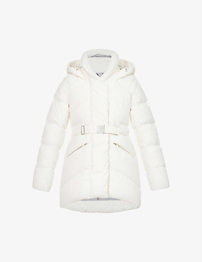 Shop Canada Goose Marlow Padded Belted Shell-down Coat In N.star Wh