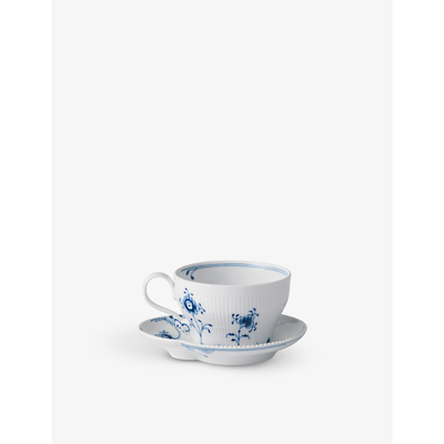 Royal Copenhagen Blue Elements Cup And Saucer 26cl