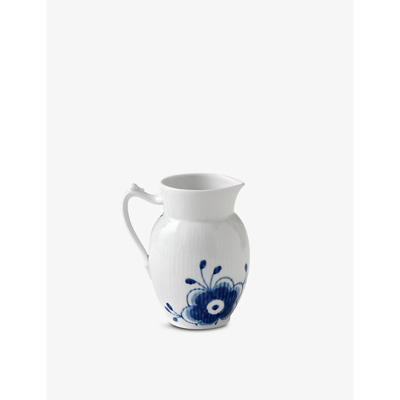 Royal Copenhagen Blue Fluted Mega Floral-pattern Porcelain Jug 380ml