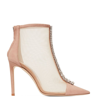 Shop Jimmy Choo Embellished Bing Boots 100 In Pink