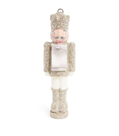 Shop Sherri's Designs Glitter Nutcracker Place Card Holder In Silver