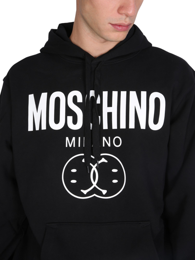 Shop Moschino Sweatshirt With Print In Nero