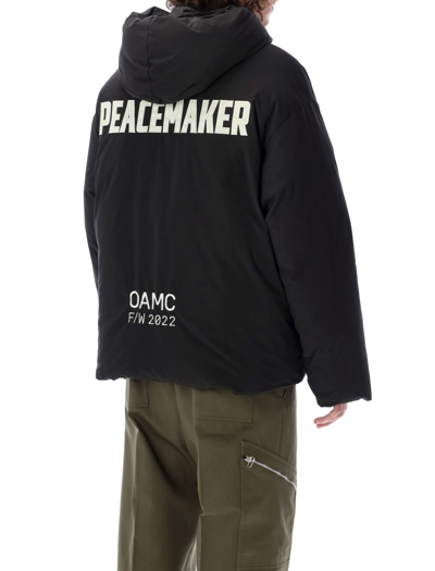 Shop Oamc Peacemaker Puff Jacket In Black