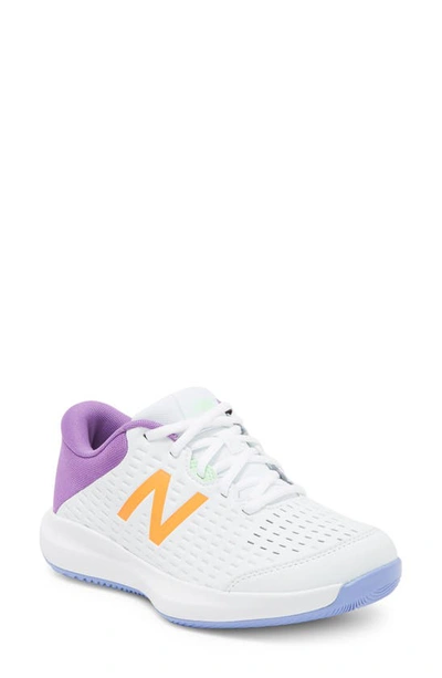 New Balance Colorblock 696 Sneaker In White/ Mystic Purple | ModeSens