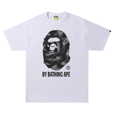 Pre-owned Bape Stroke Camo By Bathing Ape T-shirt 'white/black'