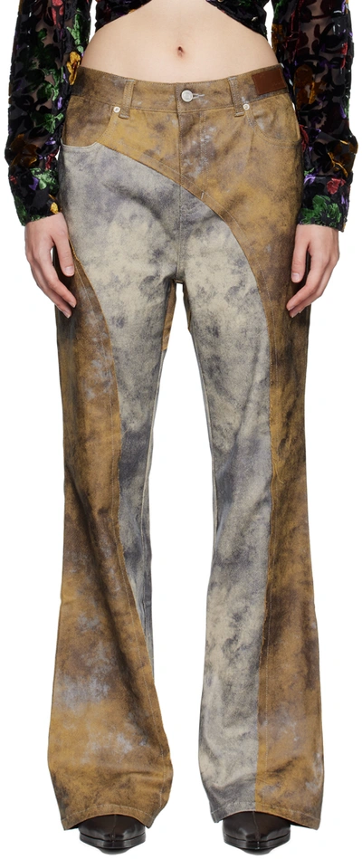 Shop Andersson Bell Brown Mariko Trousers In Yellow Yellow