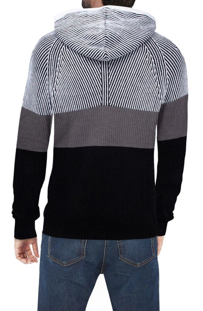 X-ray Colorblock Drawstring Hoodie In Grey