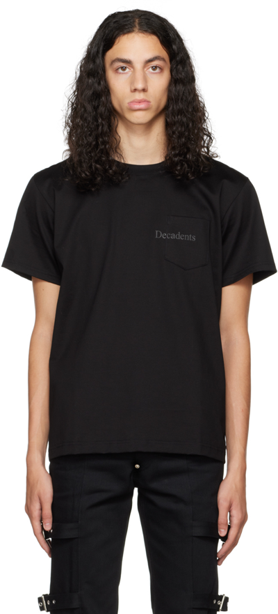 Shop Johnlawrencesullivan Black 'decadents' T-shirt