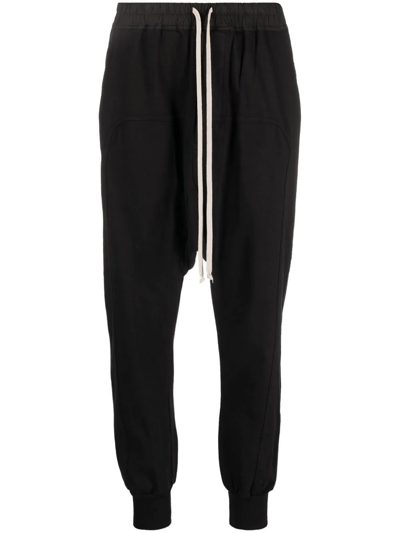 Shop Rick Owens Drkshdw Drop-crotch Drawstring Track Pants In Black