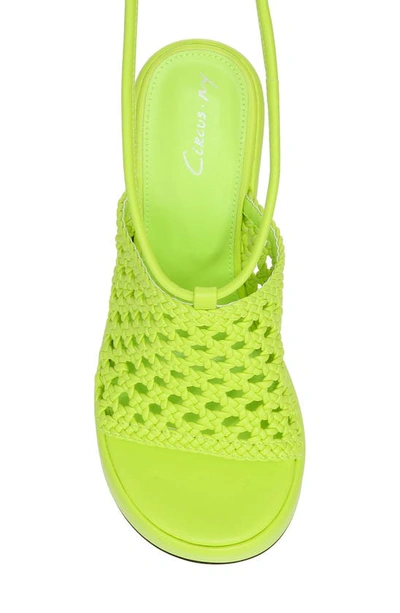 Circus By Sam Edelman Paislie Wrap Platform Heel In Wasabi