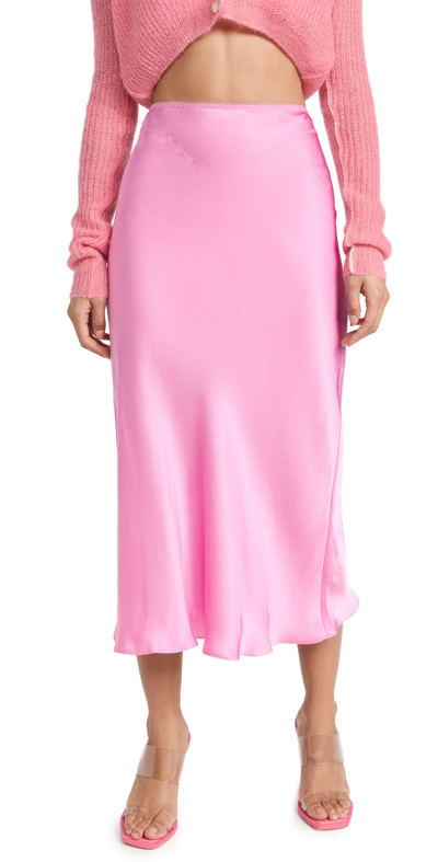 Shop Anna October Voleta Midi Skirt In Pink