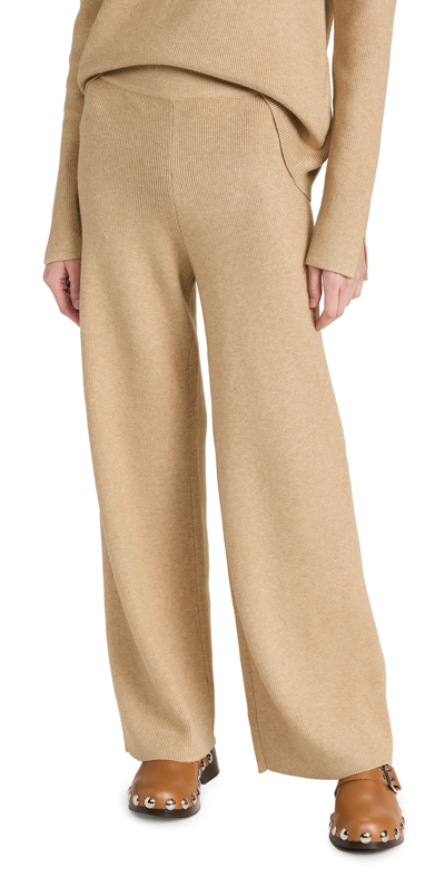 Shop English Factory Knit Wide Pants Camel